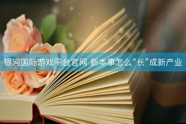 银河国际游戏平台官网 新本事怎么“长”成新产业