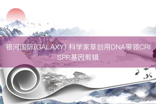 银河国际(GALAXY) 科学家草创用DNA带领CRISPR基因剪辑