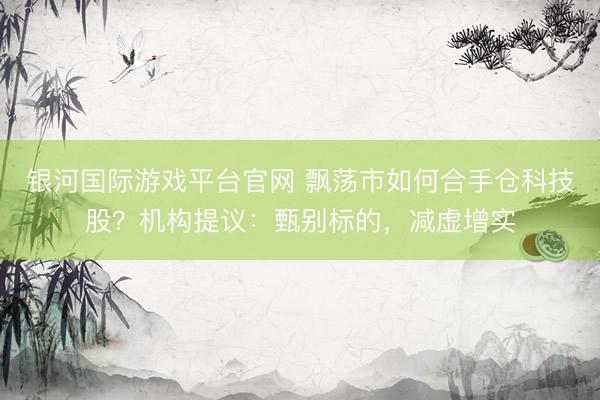 银河国际游戏平台官网 飘荡市如何合手仓科技股?机构提议:甄别标的,减虚增实