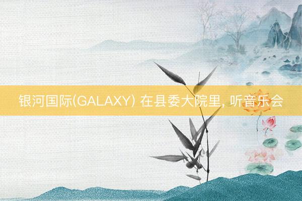 银河国际(GALAXY) 在县委大院里， 听音乐会